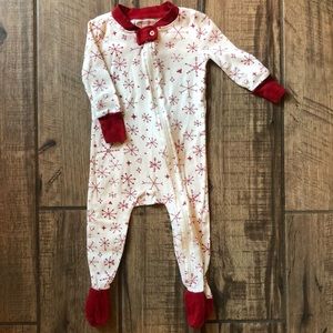 Burts Bees holiday footie pajamas